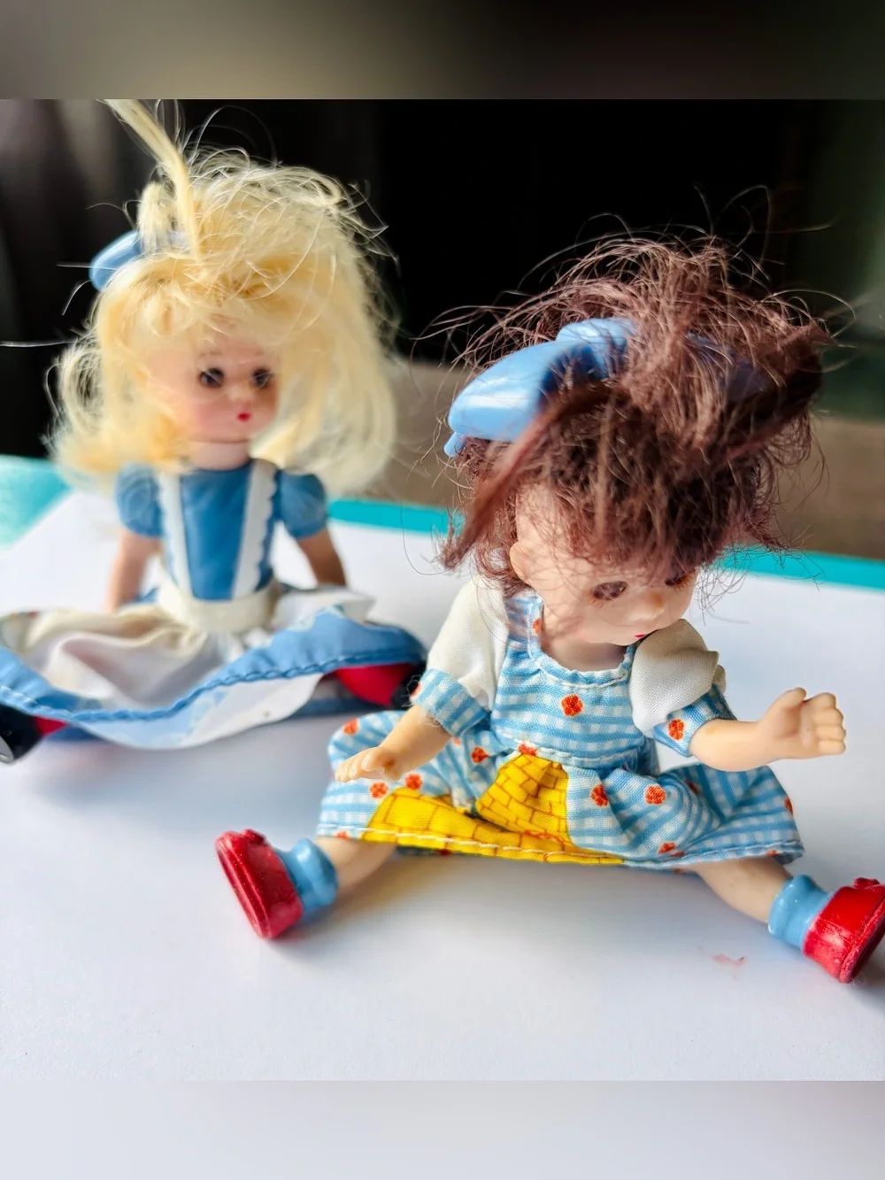 2 Messy little Madame Alexander dolls Alice in Wonderland, Dorothy Wizard of Oz